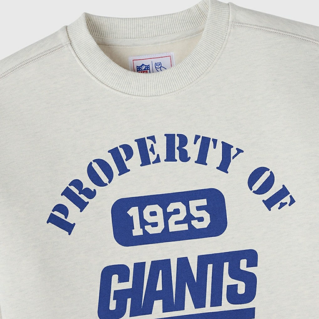 New York Giants OVO x NFL Unisex Fleece Sweatshirt Heather Gray