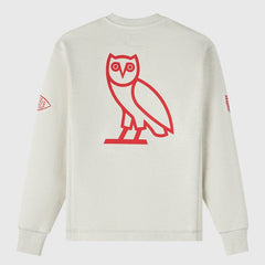 Kansas City Chiefs OVO x NFL Unisex Fleece Sweatshirt Heather Gray