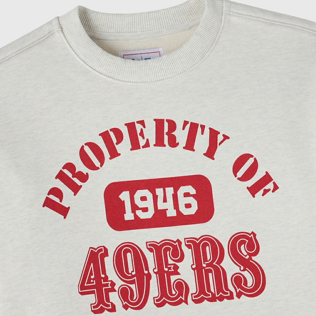 San Francisco 49ers OVO x NFL Unisex Fleece Sweatshirt Heather Gray
