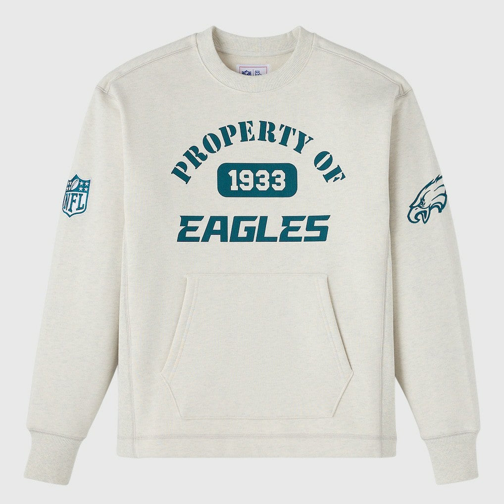 Philadelphia Eagles OVO x NFL Unisex Fleece Sweatshirt Heather Gray