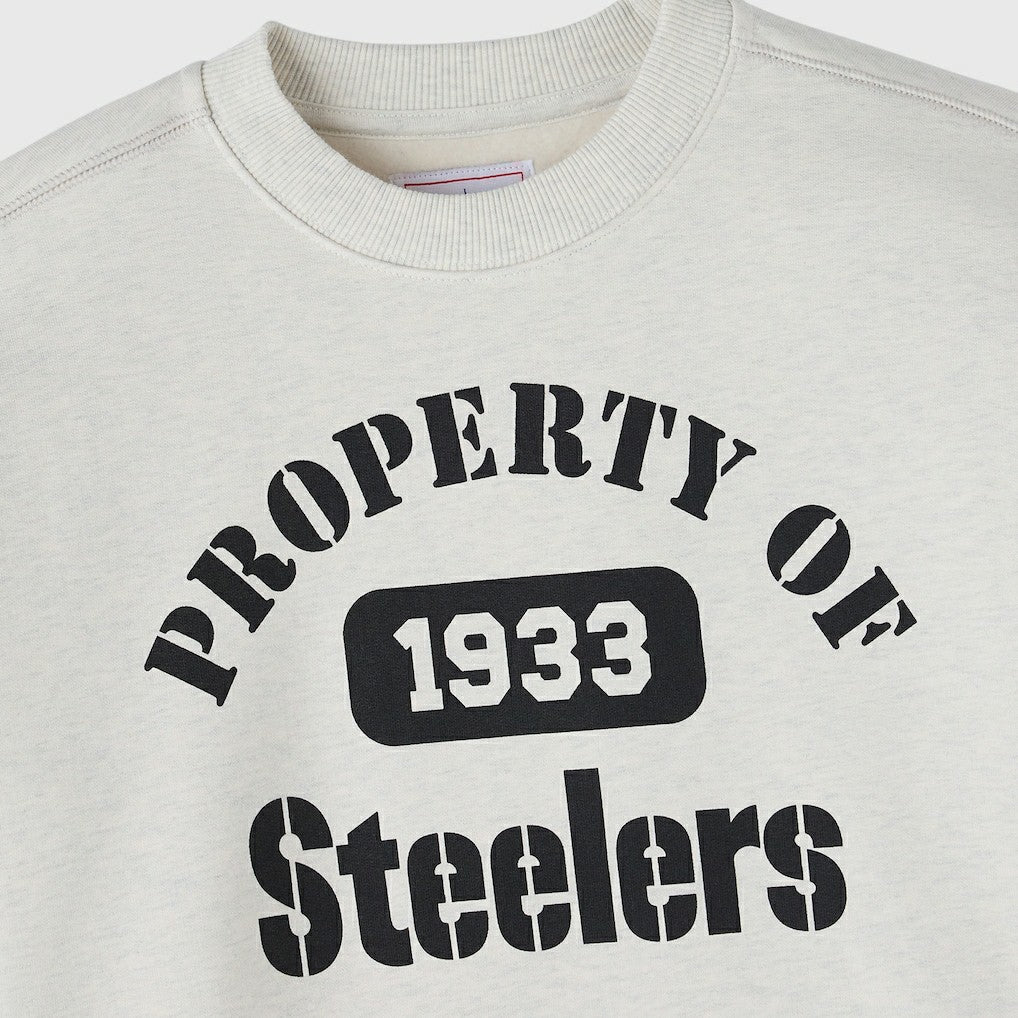 Pittsburgh Steelers OVO x NFL Unisex Fleece Sweatshirt Heather Gray