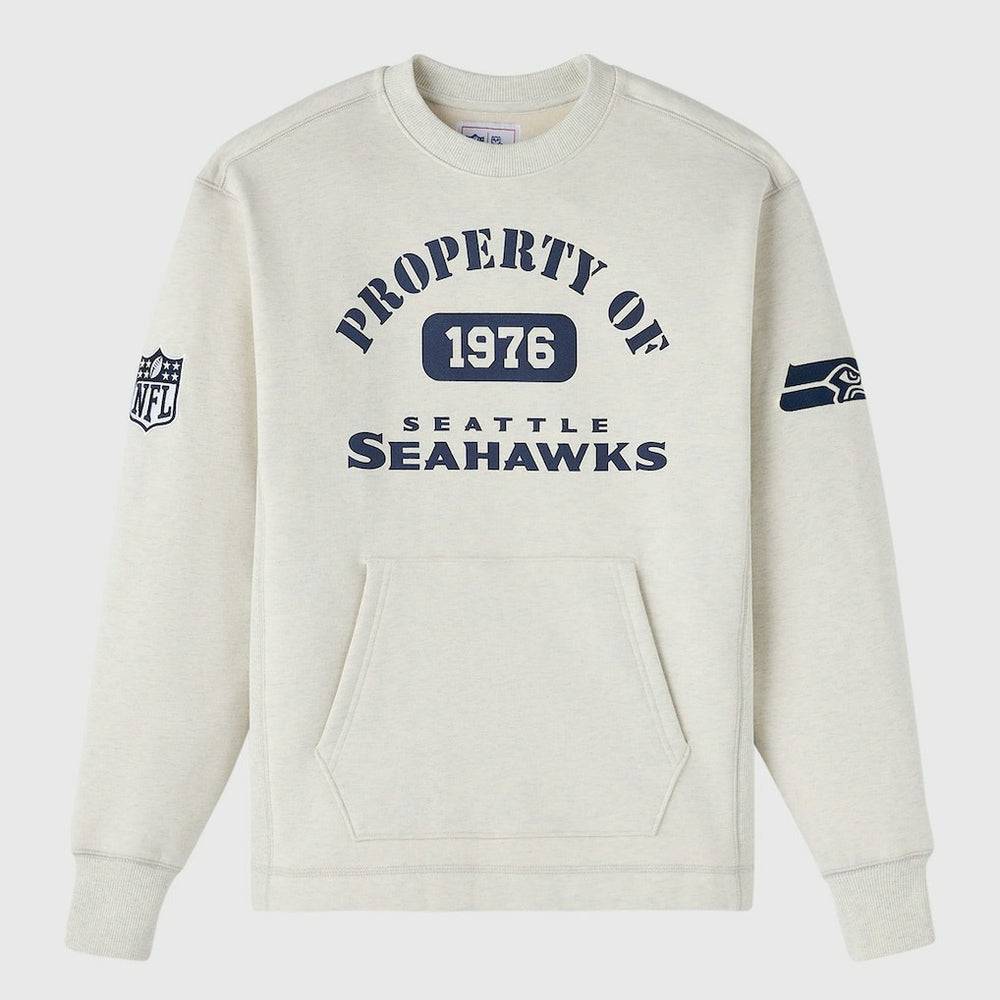Seattle Seahawks OVO x NFL Unisex Fleece Sweatshirt Heather Gray
