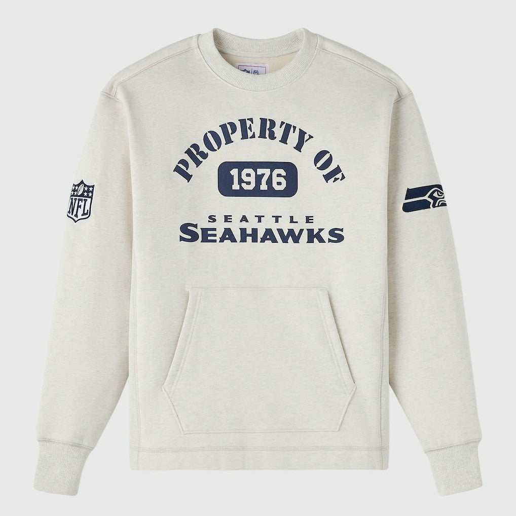 Seattle Seahawks OVO x NFL Unisex Fleece Sweatshirt Heather Gray