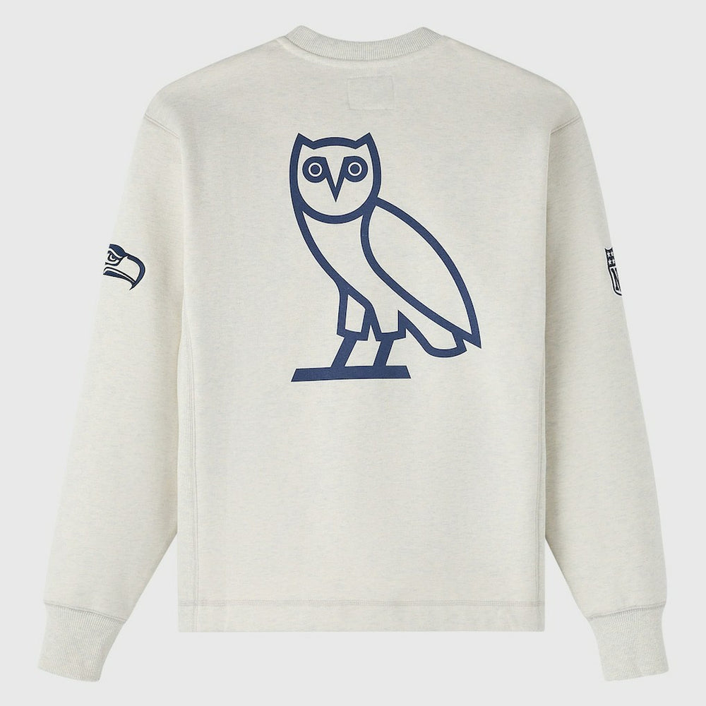 Seattle Seahawks OVO x NFL Unisex Fleece Sweatshirt Heather Gray