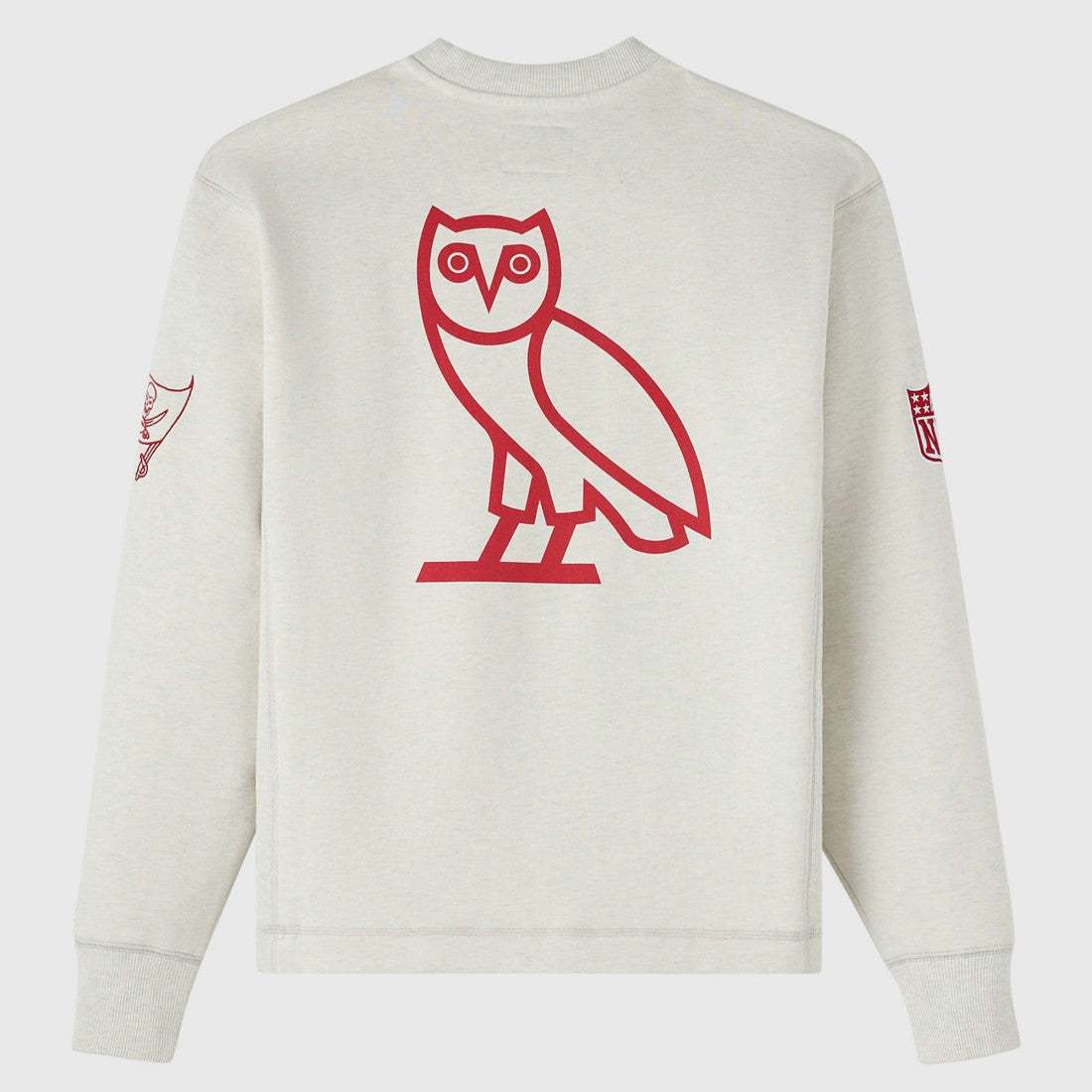 Tampa Bay Buccaneers OVO x NFL Unisex Fleece Sweatshirt Heather Gray