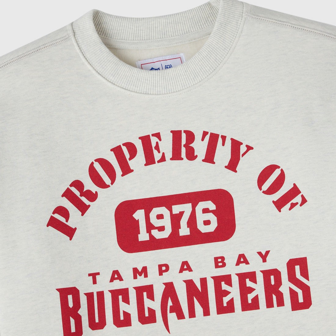 Tampa Bay Buccaneers OVO x NFL Unisex Fleece Sweatshirt Heather Gray