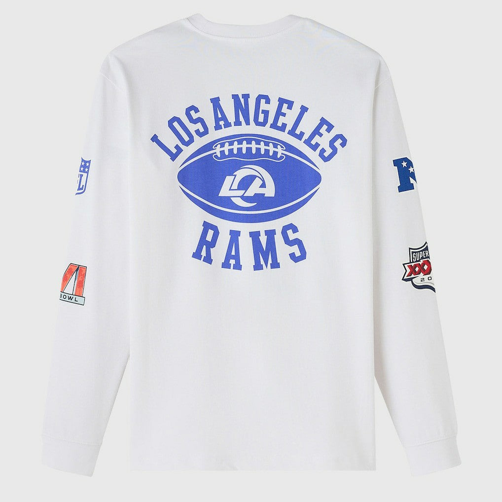 Los Angeles Rams OVO x NFL Unisex Long Sleeve T-Shirt White