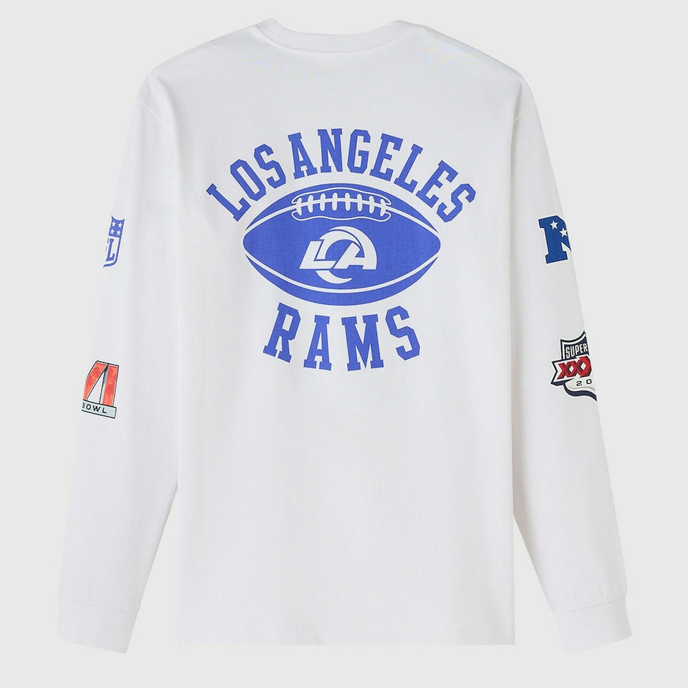 Los Angeles Rams OVO x NFL Unisex Long Sleeve T-Shirt White