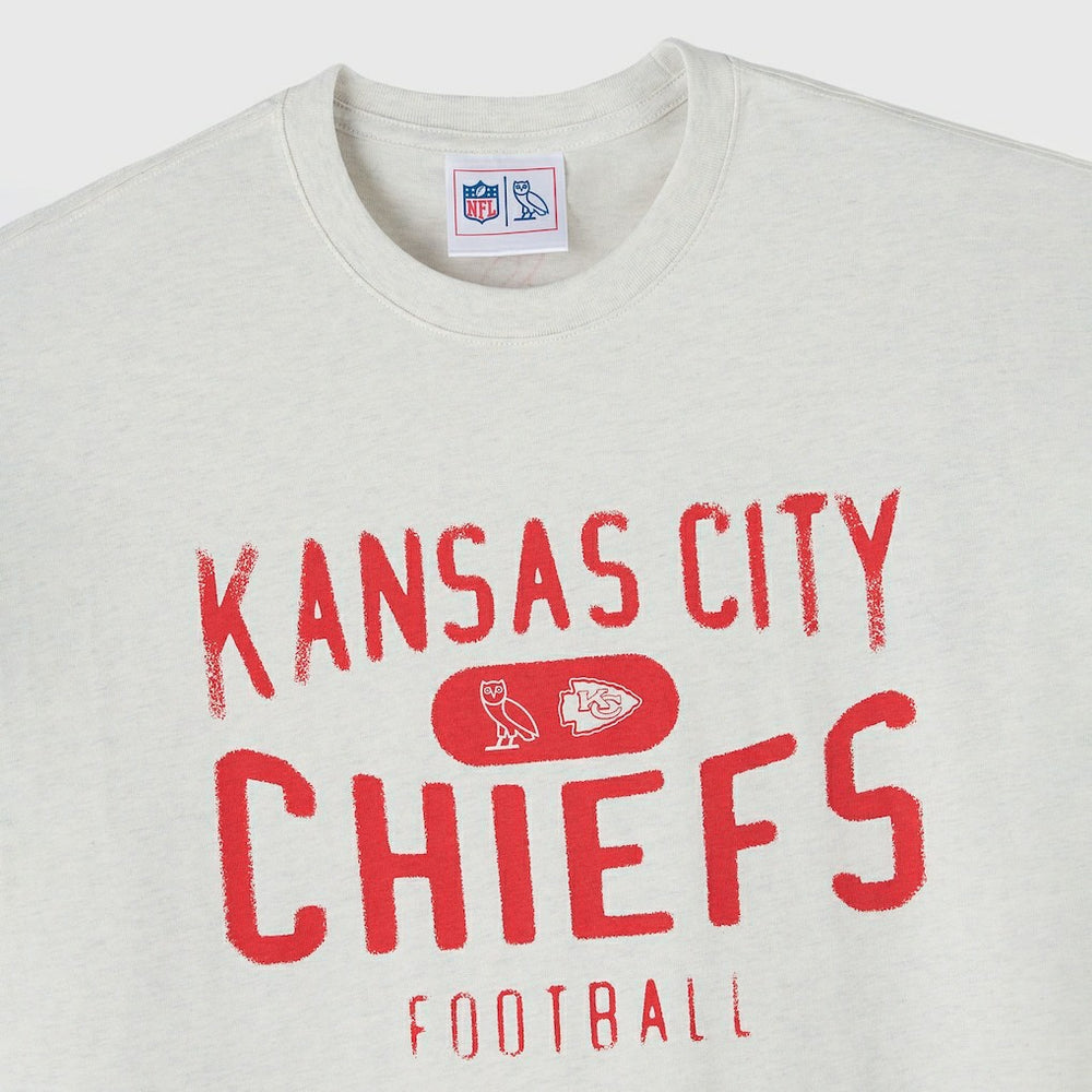 Kansas City Chiefs OVO x NFL Unisex T-Shirt Heather Gray
