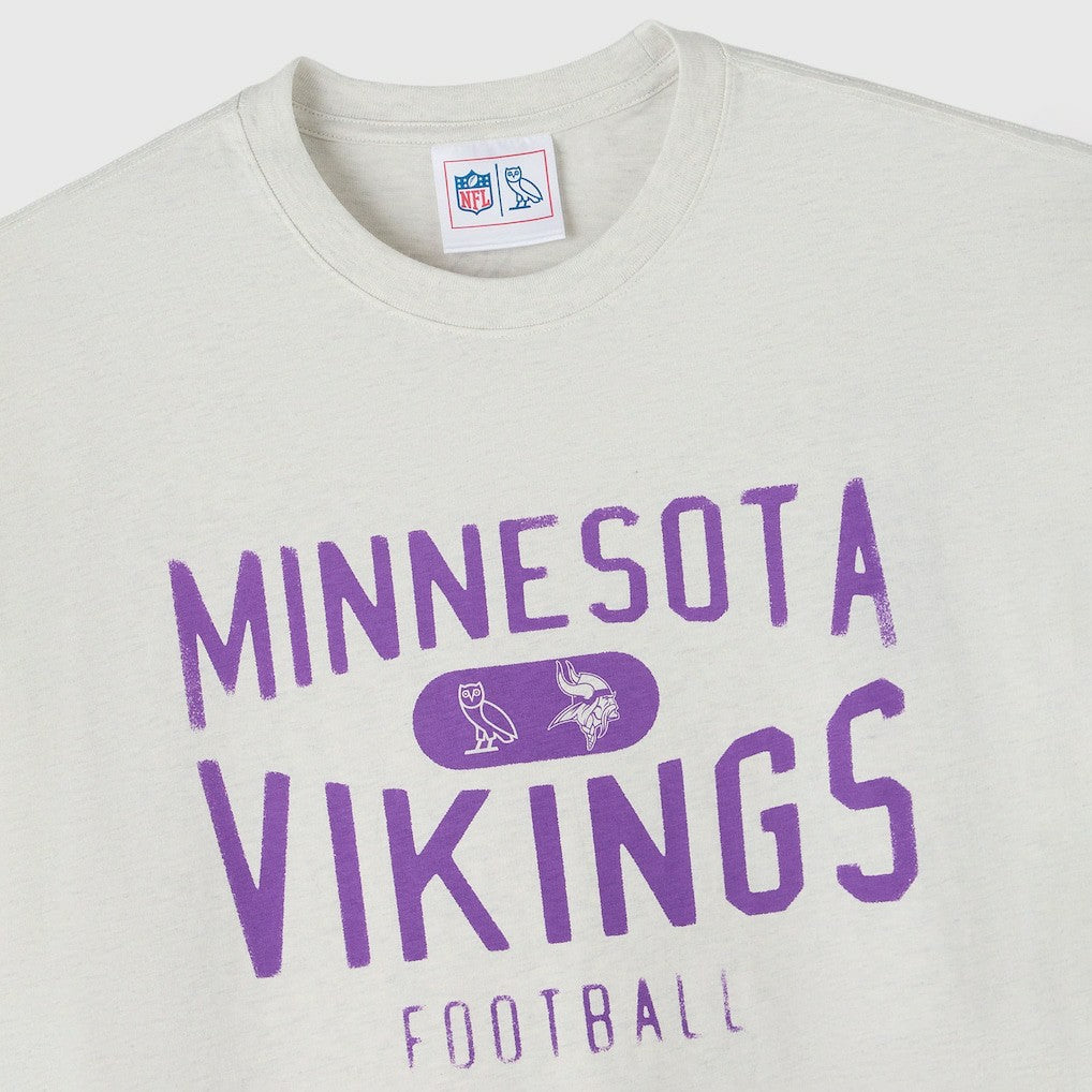 Minnesota Vikings OVO x NFL Unisex T-Shirt Heather Gray