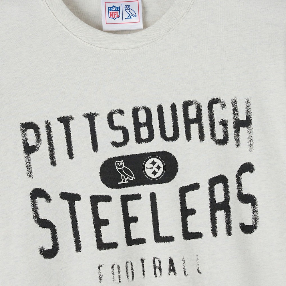 Pittsburgh Steelers OVO x NFL Unisex T-Shirt Heather Gray