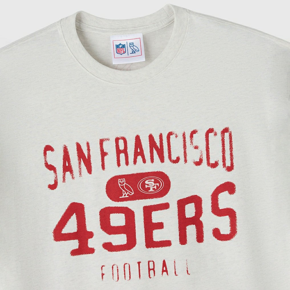 San Francisco 49ers OVO x NFL Unisex T-Shirt Heather Gray