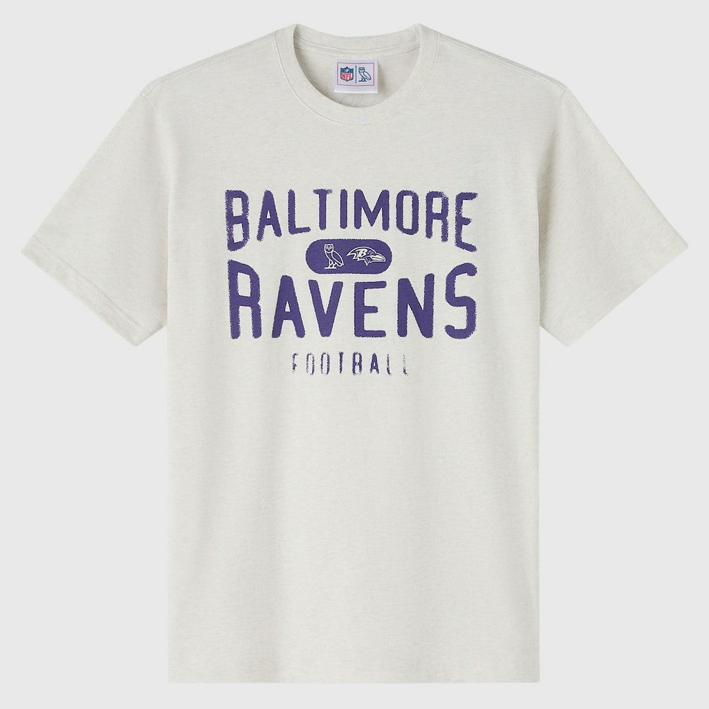 Baltimore Ravens OVO x NFL Unisex T-Shirt Heather Gray