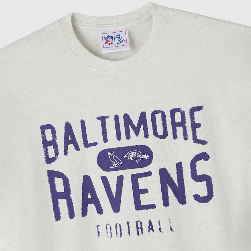 Baltimore Ravens OVO x NFL Unisex T-Shirt Heather Gray
