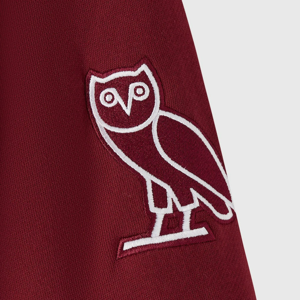 Washington Commanders OVO x NFL Unisex Full-Zip Waffle-Lined Hoodie Burgundy