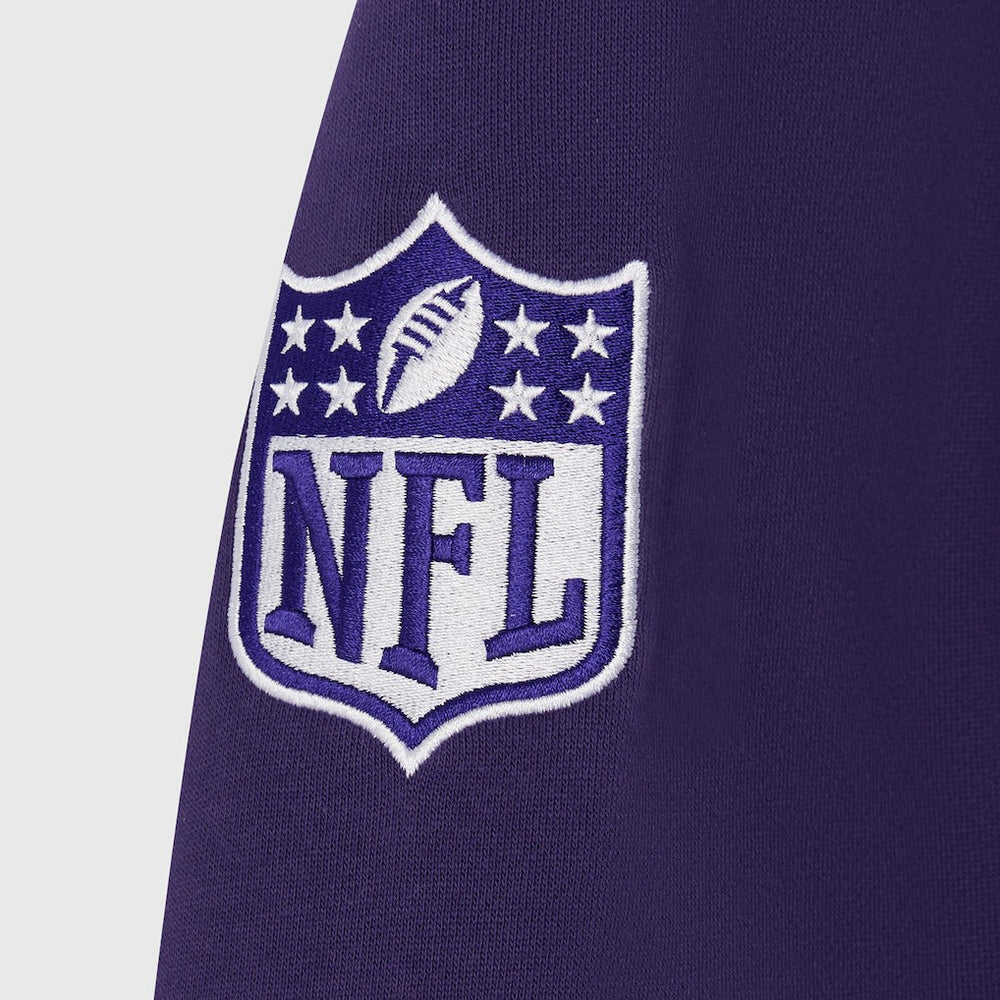 Baltimore Ravens OVO x NFL Unisex Full-Zip Waffle-Lined Hoodie Purple