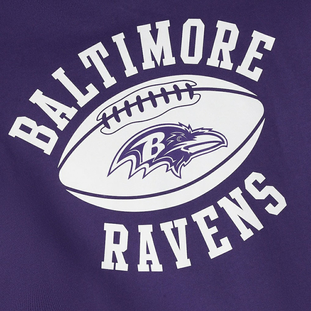 Baltimore Ravens OVO x NFL Unisex Full-Zip Waffle-Lined Hoodie Purple