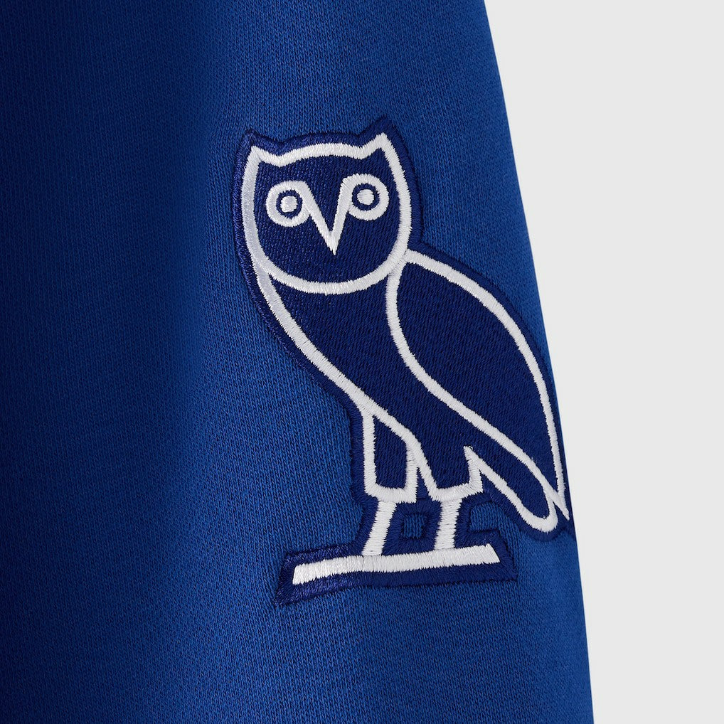 New York Giants OVO x NFL Unisex Full-Zip Waffle-Lined Hoodie Royal