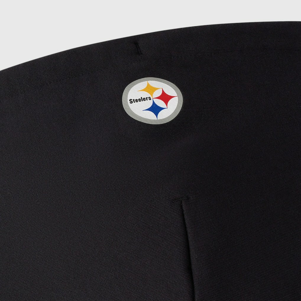 Pittsburgh Steelers OVO x NFL Unisex Full-Zip Waffle-Lined Hoodie Black