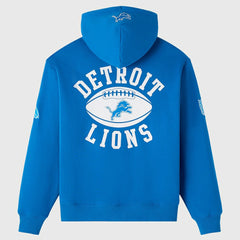 Detroit Lions OVO x NFL Unisex Full-Zip Waffle-Lined Hoodie Blue