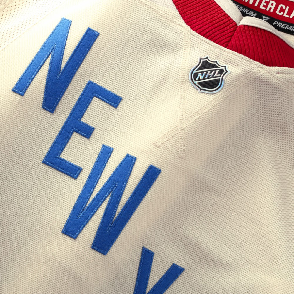 NHL,Custom New York Rangers Fanatics 2026 NHL Winter Classic Premium Custom Jersey - Beige