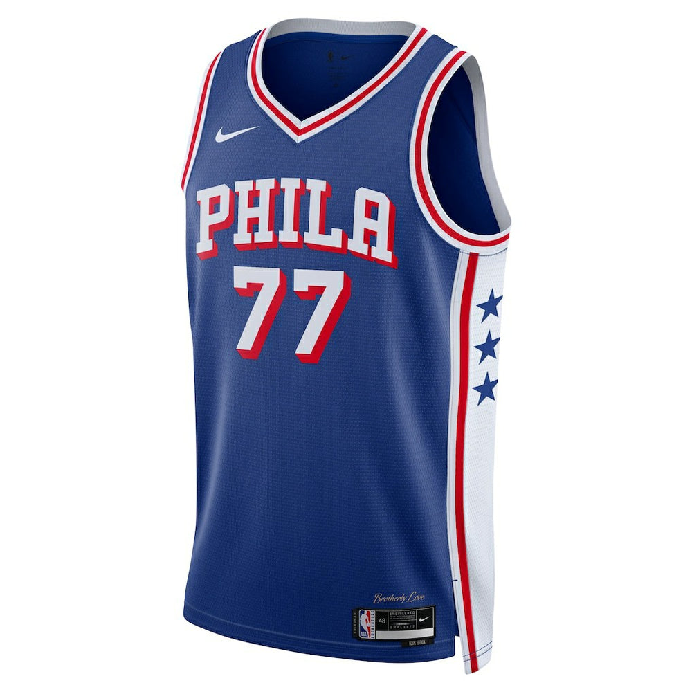 VJ Edgecombe Philadelphia 76ers Unisex Swingman Jersey Icon Edition Royal