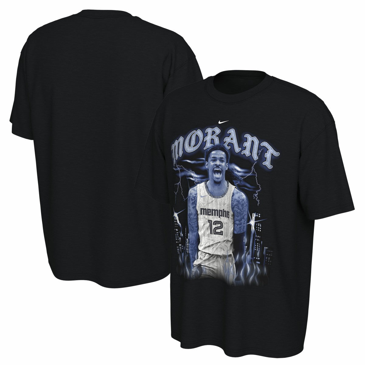 Ja Morant Memphis Grizzlies Unisex 2025/26 City Edition Player Graphic T-Shirt Black