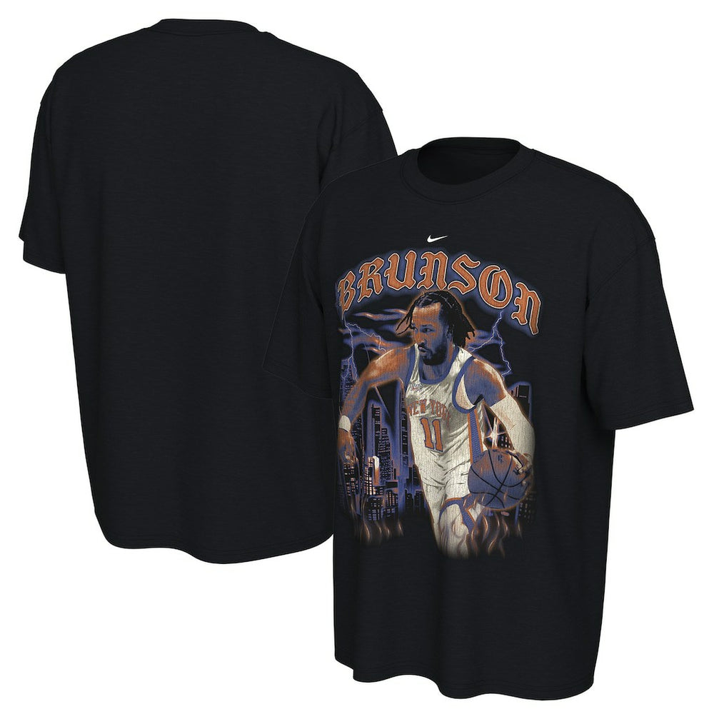 Jalen Brunson New York Knicks Unisex 2025/26 City Edition Player Graphic T-Shirt Black