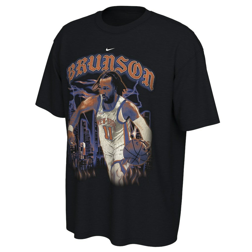 Jalen Brunson New York Knicks Unisex 2025/26 City Edition Player Graphic T-Shirt Black