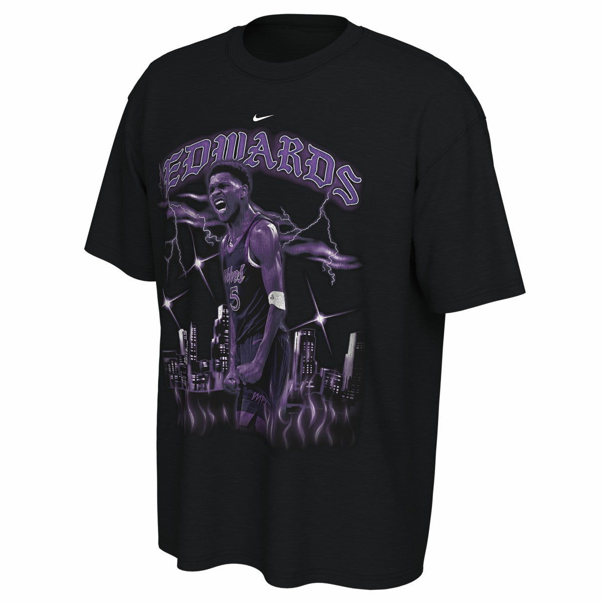 Anthony Edwards Minnesota Timberwolves Unisex 2025/26 City Edition Player Graphic T-Shirt Black