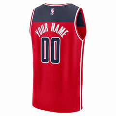 Washington Wizards Fastbreak Custom Jersey Red Icon Edition