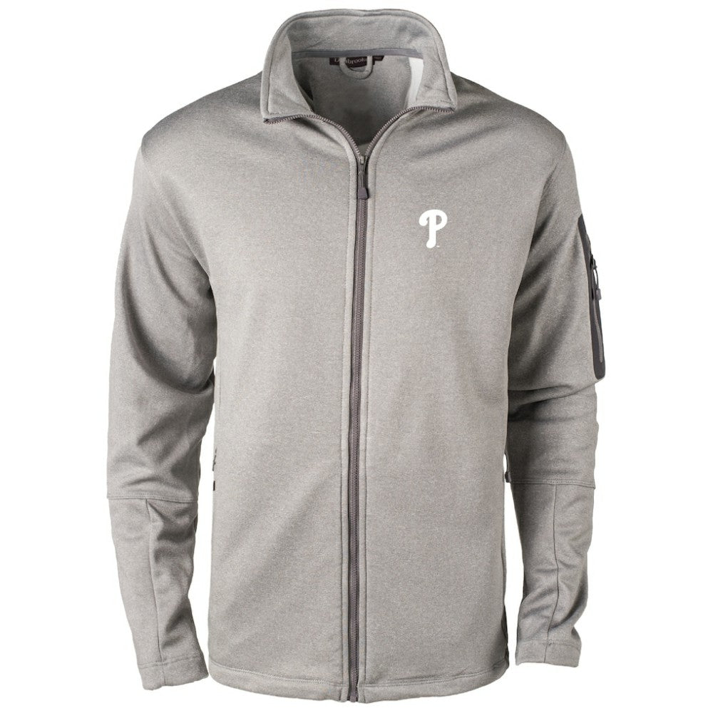 Philadelphia Phillies Dunbrooke Pacific Full-Zip Fleece Jacket - Heather Gray Jackets