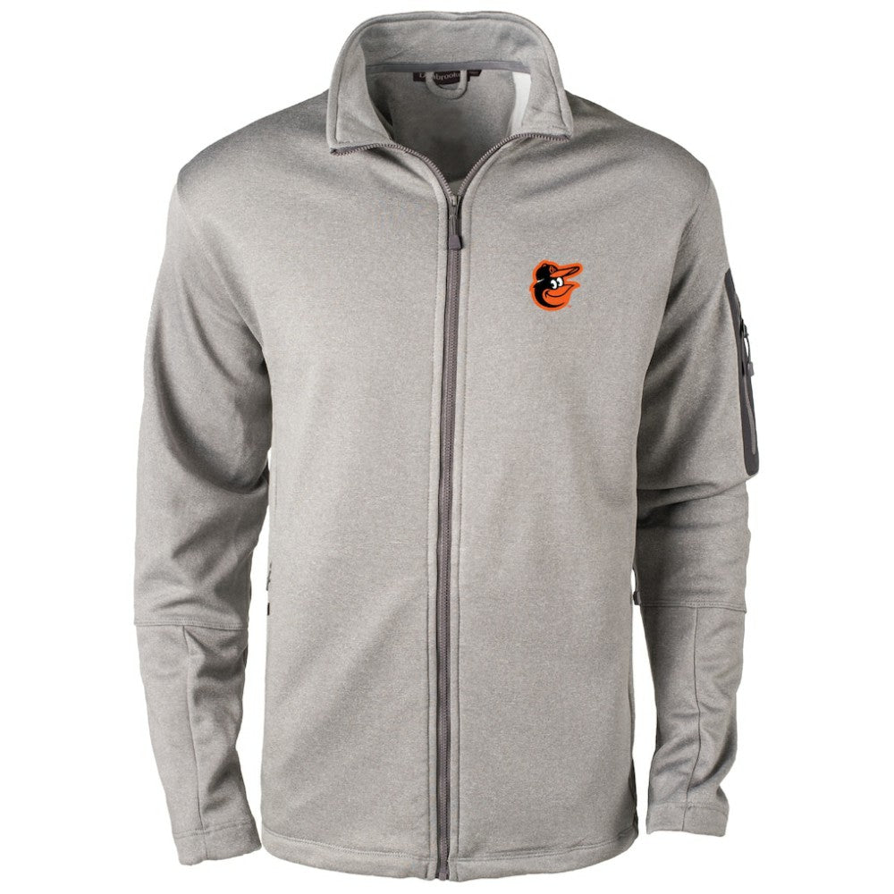 Baltimore Orioles Dunbrooke Pacific Full-Zip Fleece Jacket - Heather Gray Jackets
