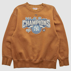 New York Yankees Majestic 2009 Pullover Sweatshirt - Brown - S by Fanatics Real Vintage Pullover