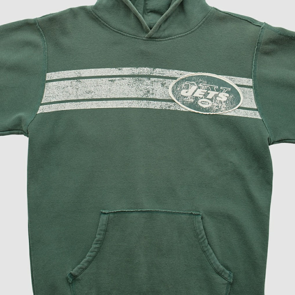 New York Jets 2000s Hooded Pullover Sweatshirt Green Vintage