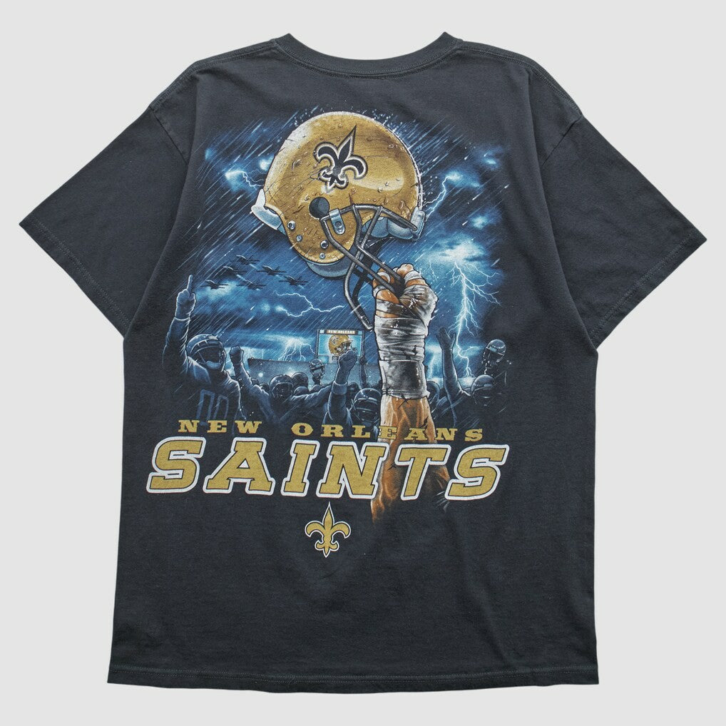 New Orleans Saints NFL 2010s T-shirt Black Vintage