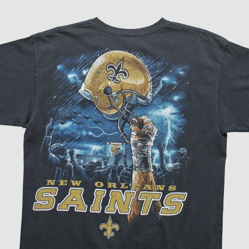 New Orleans Saints NFL 2010s T-shirt Black Vintage