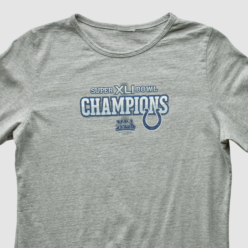 Indianapolis Colts 2007 Long Sleeve T-shirt Heather Gray Vintage