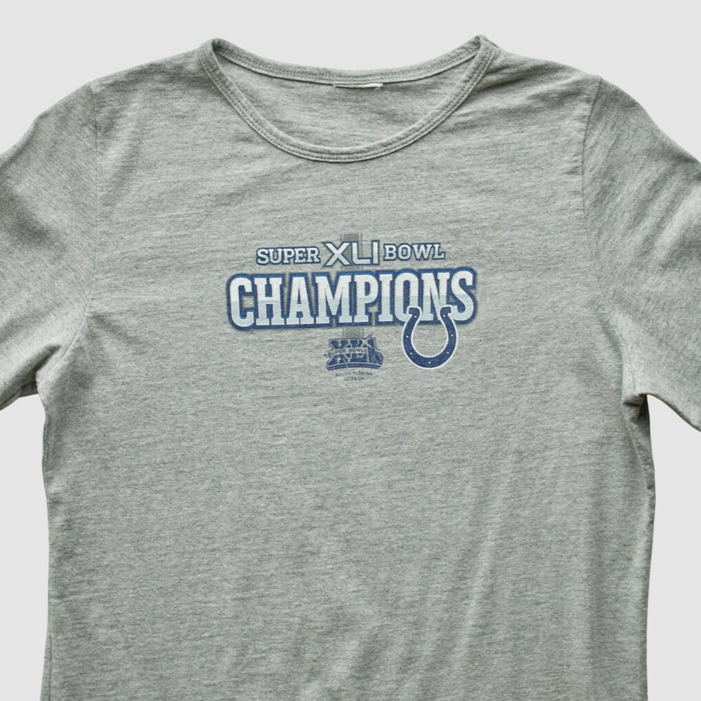 Indianapolis Colts 2007 Long Sleeve T-shirt Heather Gray Vintage