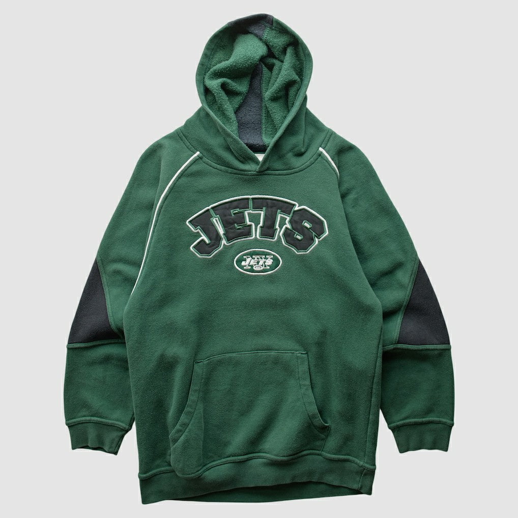New York Jets NFL 2000s Hooded Pullover Sweatshirt Green Vintage