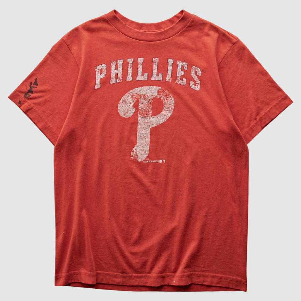 Philadelphia Phillies Team Athletics 2000s T-shirt - Red - XXS by Fanatics Real Vintage T-shirts