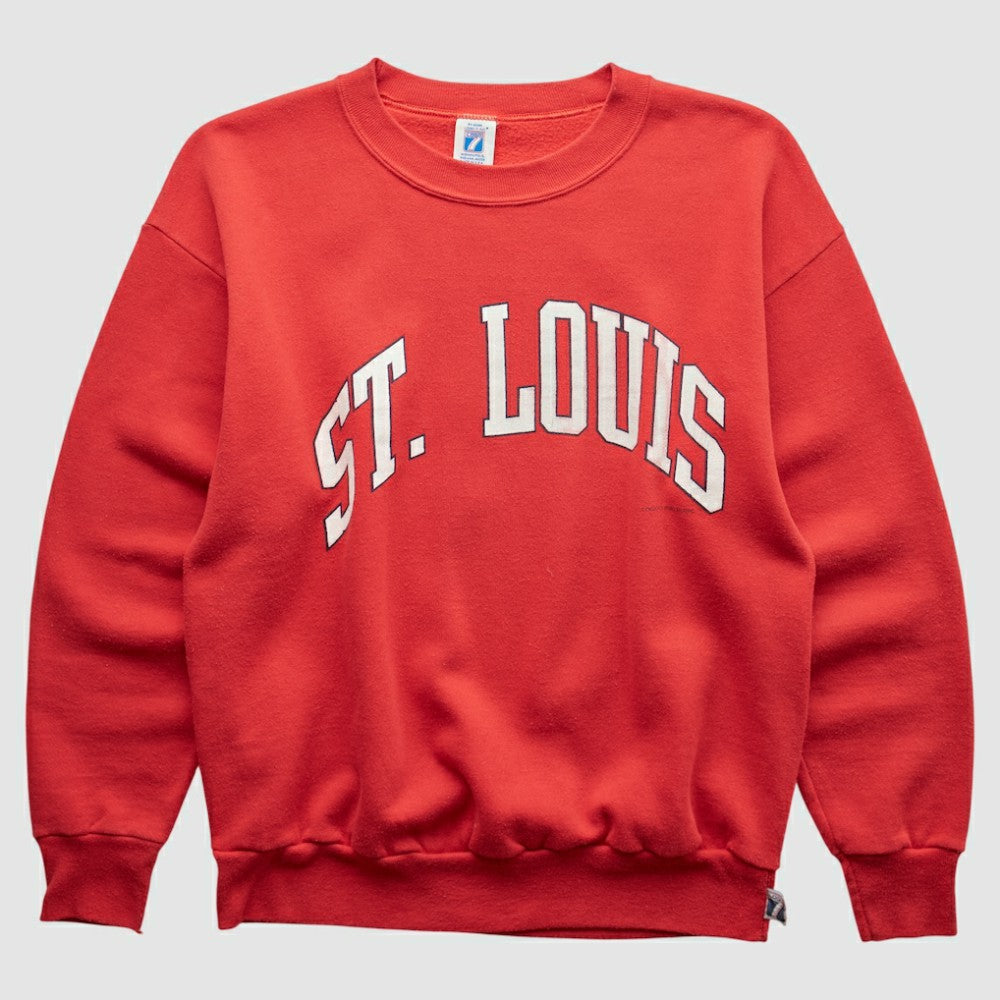 St. Louis Cardinals Logo 7 90s Sweatshirt - Red - XS by Fanatics Real Vintage Sweatshirts