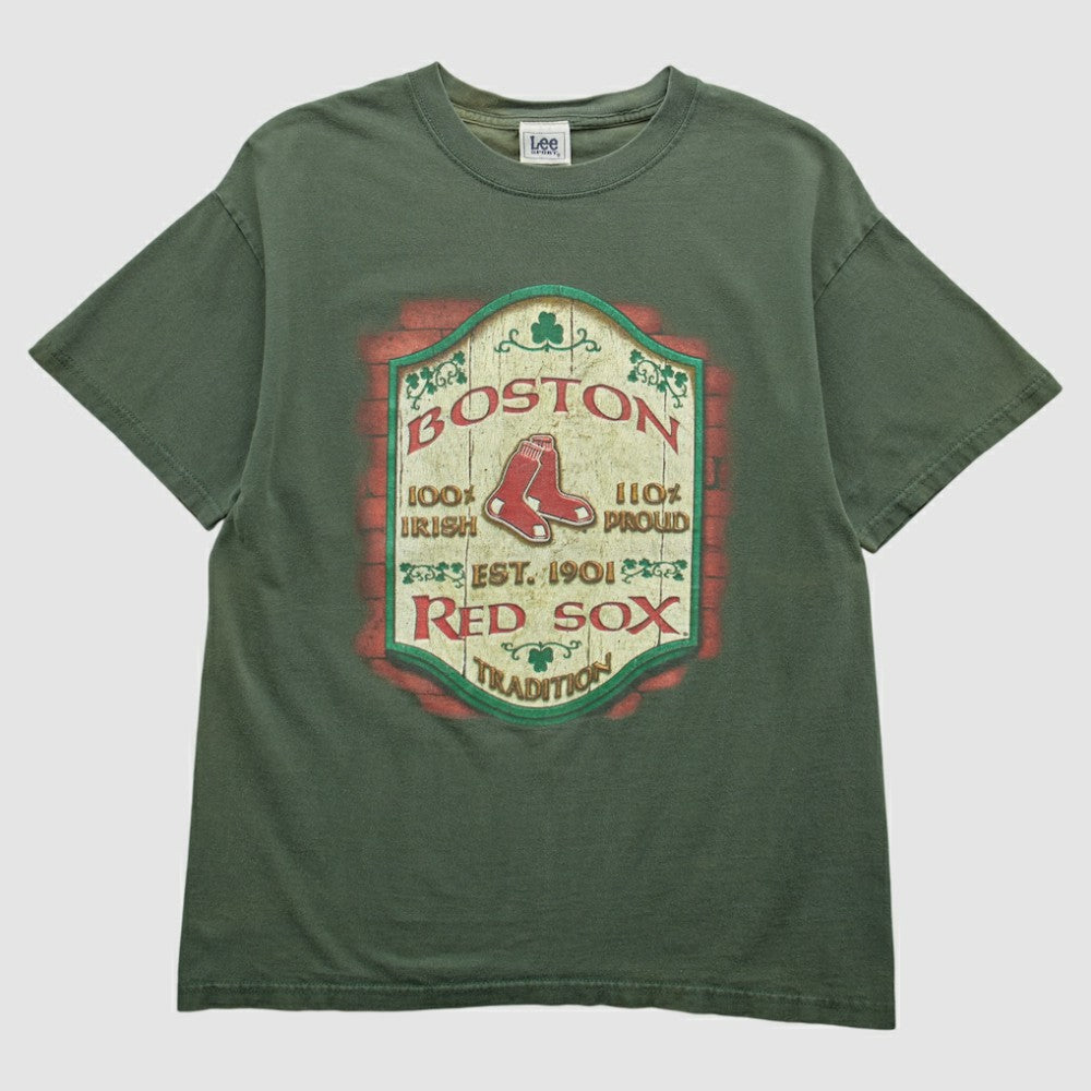 Boston Red Sox Lee Apparel 2000s T-shirt - Green - S by Fanatics Real Vintage T-shirts