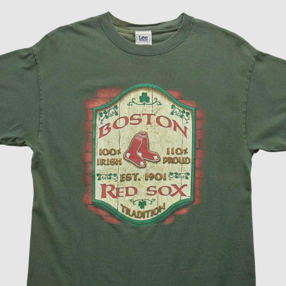 Boston Red Sox Lee Apparel 2000s T-shirt - Green - S by Fanatics Real Vintage T-shirts