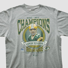 Green Bay Packers Reebok 2010 T-shirt Heather Gray Vintage