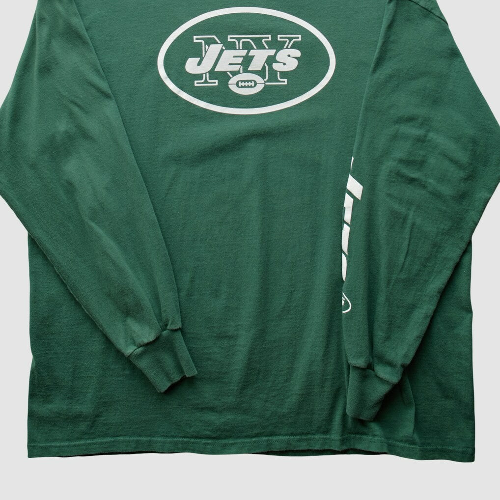 New York Jets 2010s Long Sleeve T-shirt Green Vintage