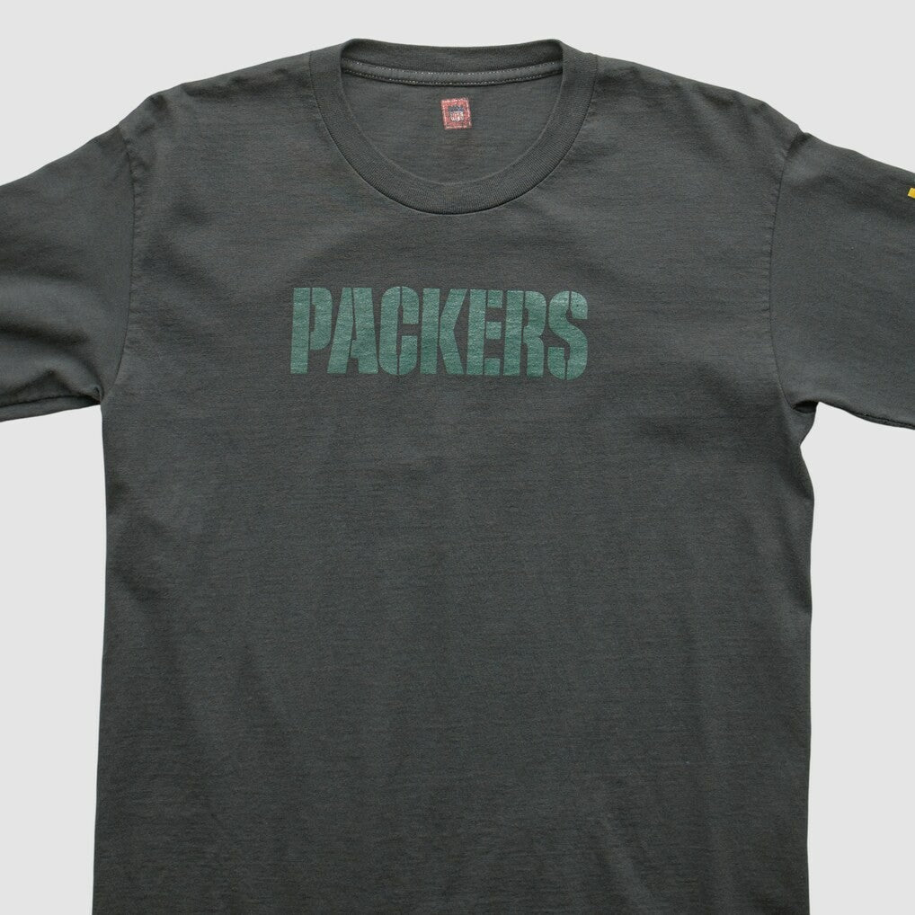 Green Bay Packers NFL 2000s Long Sleeve T-shirt Charcoal Vintage