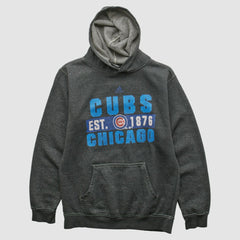 Chicago Cubs Adidas 2010s Hooded Pullover Sweatshirt - Dark Heather Gray - XXS by Fanatics Real Vintage Pullover