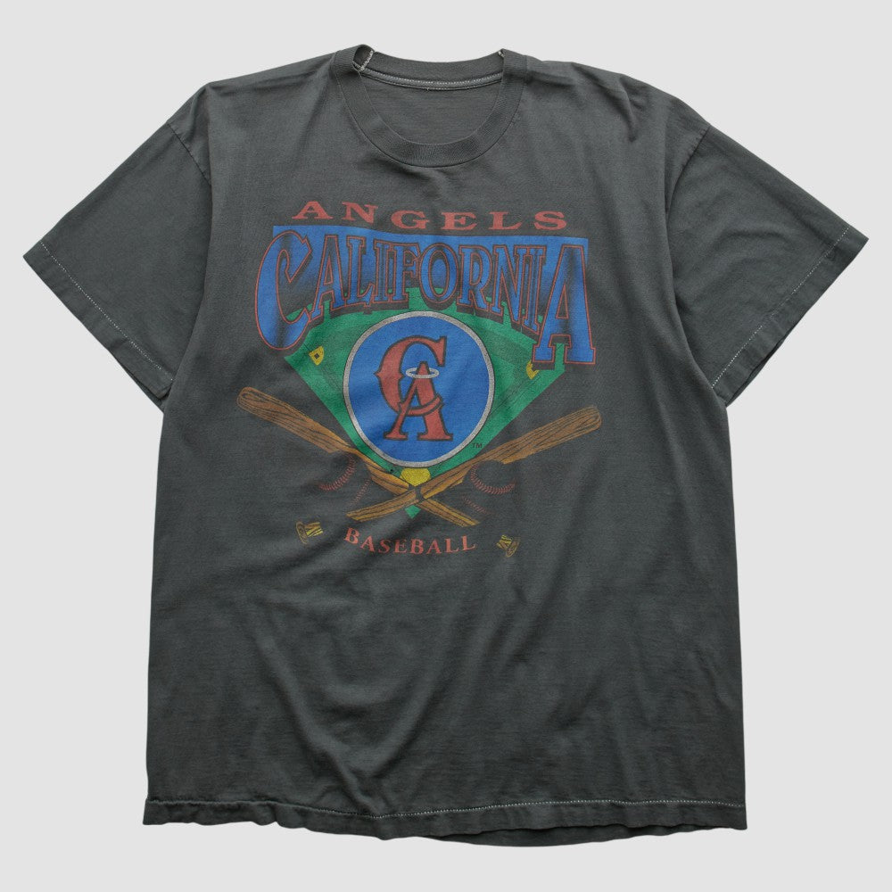 Los Angeles Angels 90s T-shirt - Charcoal - M by Fanatics Real Vintage T-shirts