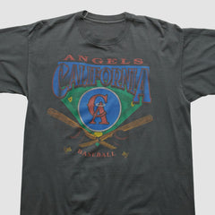 Los Angeles Angels 90s T-shirt - Charcoal - M by Fanatics Real Vintage T-shirts